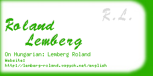roland lemberg business card